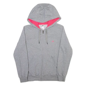 ADIDAS Girls Grey Hoodie Full Zip XL - Picture 1 of 6