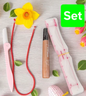 Augenbrauen- Set,    mit 12 Schablonen  - Bild 1 von 4