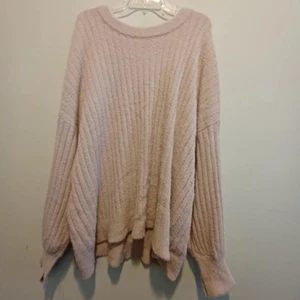 Maglione donna Aerie taglia XL comodo panna grosso blush rosa super morbido accogliente - Foto 1 di 7