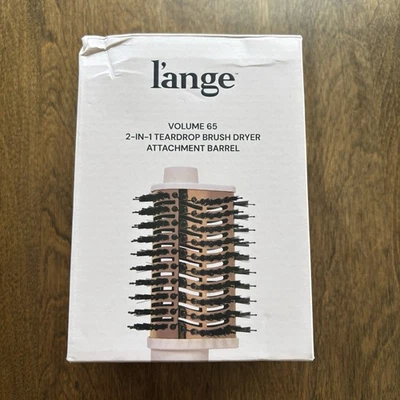 l’ange Volume 65 2-In-1 Teardrop Brush Dryer Attachment Barrel Blush SEALED BOX - Image 1 of 4