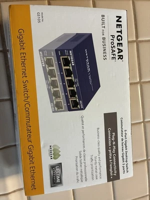 NETGEAR ProSAFE GS105 5-Port Gigabit Ethernet Switch - Image 1 of 2