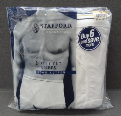 NUEVO Paquete de 6 calzoncillos Stafford Essentials de corte completo para hombre de colección a rayas fáciles Foto 1 de 4