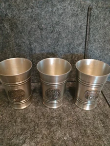 6 Zinnbecher 95% Größe: 8cm guter Zustand unbenutzt nur Deko  - Bild 1 von 4