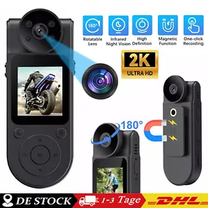 1080P HD Mini Body Dash Cam HD Cam Polizei Motorrad Bike Motion Camera 180° View - Bild 1 von 24
