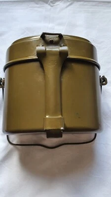 Soviet Army Soldier Mess Kit USSR Bowl Kettle Pot  Camping military 1953 year - Image 1 of 4