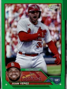 2023 TOPPS CHROME UPDATE GREEN REFRACTOR #USC139 JUAN YEPEZ (16/99) - Picture 1 of 2