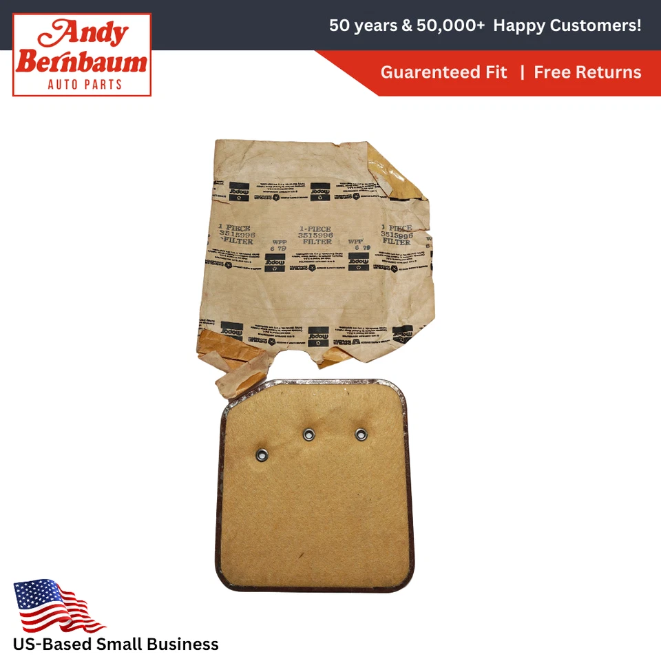 1972-1989 Plymouth Dodge Chrysler масляный фильтр АКПП 3515996 новый из старых запасов. - Изображение 1 из 4