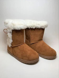 Jumping Beans Noraa Toddler Girl's faux Fur Winter boots - Size 10T - Picture 1 of 4