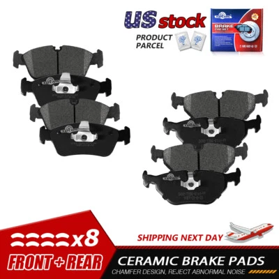 Pastillas de freno de disco delanteras y traseras de cerámica para BMW 325i 325Ci 325Xi 2001-2005 Foto 1 de 4