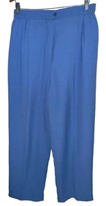 Vintage Howard Wolf Pleated Front Tapered Trousers Sz 14 Blue Made In USA - Picture 1 of 6