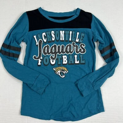 YOUTH GIRLS JACKSONVILLE JAGUARS FOOTBALL NFL LONG SLEEVE SHIRT Size 6X - Image 1 of 4