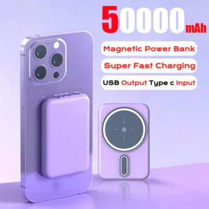 Banque d'alimentation 50000mAh charge magnétique sans fil légère charge super rapide - Photo 1 sur 36