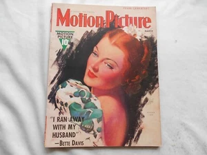 MOTION PICTURE Magazine-MARCH,1938 MYRNA LOY - Picture 1 of 2