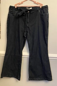 BloomChic High Waisted Rise Flare Bell Bottom Wide Leg Jeans Denim Pants Size 26 - Picture 1 of 10