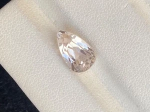 3.60 Carat Natural Cut kunzite Pear shaped loose gemstone from Afghanistan. - Picture 1 of 5