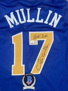 CHRIS MULLIN SIGNED GOLDEN STATE WARRIORS JERSEY BECKETT COA HOF 2011 5 - Picture 1 of 5