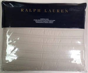 NEU RALPH LAUREN SCHILF GESTEPPT 300TC 1 EUROPÄISCHE VINTAGE SILBER KISSENBEZÜGE $ 145 - Bild 1 von 2