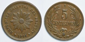 Uruguay 1944 5 Centesimos 299071 combine shipping - Picture 1 of 3