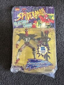 Marvel Toy Biz '97 Electro-Spark Spider-Man Figure w/ Sparking Spider Pincer