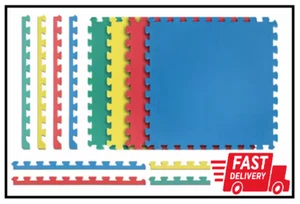 Foam Flooring Recyclamat 24 In. X 24 In. Interlocking Multicolor (4-Pieces) - Picture 1 of 2