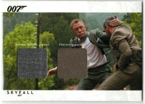 JAMES BOND AUTOGRAPHS & RELICS SCDC2 DANIEL CRAIG RAPACE DUAL COSTUME 055/200