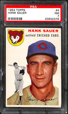 1954 TOPPS #4 HANK SAUER PSA 7 20932378