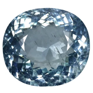 Aguamarina azul cielo 9,86 quilates ovalada cinco estrellas (14 x 13 mm) sin calefacción/sin tratar - Imagen 1 de 2