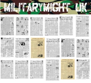 1 32 / 1 35 SCALE NEWSPAPERS WW2 INDIAN DIORAMA MODEL DECALS - Picture 1 of 1