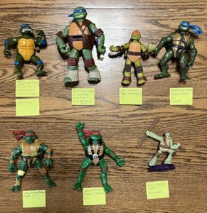 Vintage tmnt 1990-2013 Teenage Mutant Ninja Turtles Menge 7 Actionfiguren - Bild 1 von 13