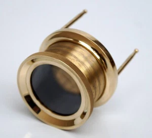 Antique Brass Desk Map Magnifying Tripod Glass Magnifier Tabletop Reading Lens - Picture 1 of 5