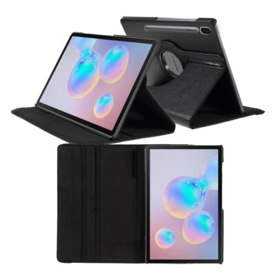 For Samsung Galaxy Tab S6 10.5in Tablet Case 360 Rotating Stand PU Leather Cover - Image 1 of 4