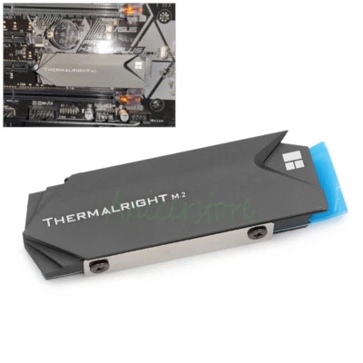 Aluminum M.2 2280 PCIE NGFF NVME SSD Hard Drive Disk Heatsink Cooling Fin Cooler - Image 1 of 4