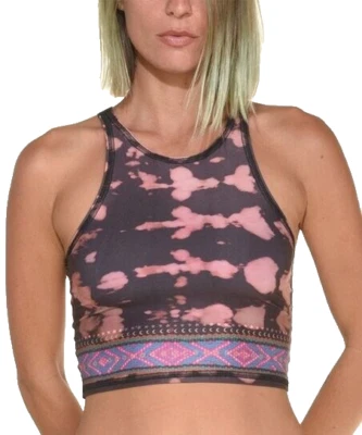 Teeki Crop Top XS/S Cusco Estilo Rambler Pilates Yoga Treino Antimicrobiano Ginástica - Imagem 1 de 4