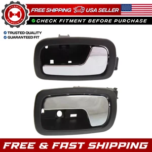 New Front Interior Door Handle Set For 2005-2010 Chevrolet Cobalt Pontiac G5 - Picture 1 of 14