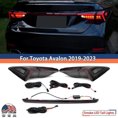 Luces traseras LED de humo con maletero para Toyota Avalon 2019-2023 conjunto de luces traseras Foto 1 de 4