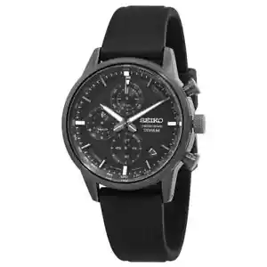 Reloj para hombre Seiko Essentials cronógrafo cuarzo esfera negra SSB393P1 - Imagen 1 de 3