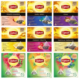 LIPTON Tea Various Flavors Natural Ingredients - Fresh & Sealed - Pyramid Teabag - Picture 1 of 19
