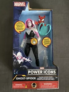 2023 Marvel: Ghost-Spider / Spider-Gwen Figura Parlante con Luci e Spider-Ham - Foto 1 di 2