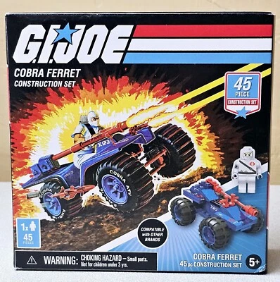 G.I. Joe Cobra Ferret Vehicle Contruction Set 45 pcs. New Military Adventures  - Image 1 of 4