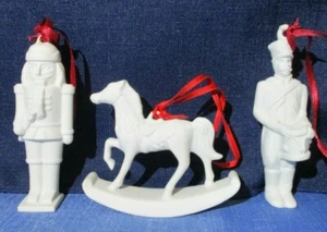 Hutschenreuther Weihnachtsbaumschmuck-Spielzeug Soldat, Schaukelpferd & Nussknacker - Bild 1 von 7