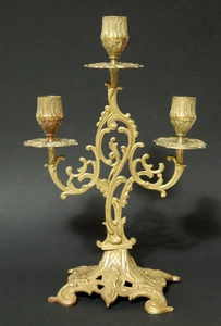 Age Bronze? Brass? Candlestick Candelabra Candle Holders Candles Chandelier - Picture 1 of 15