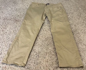 Untuckit Don Santiago Pantalone Gamba Dritta Marrone Uomo Taglia 34X30 Elasticizzato Chino - Foto 1 di 3