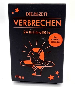 Die ZEIT Verbrechen ADVENTSKALENDER 24 Kriminalfälle 24 Karten innen Wie NEU - Bild 1 von 3