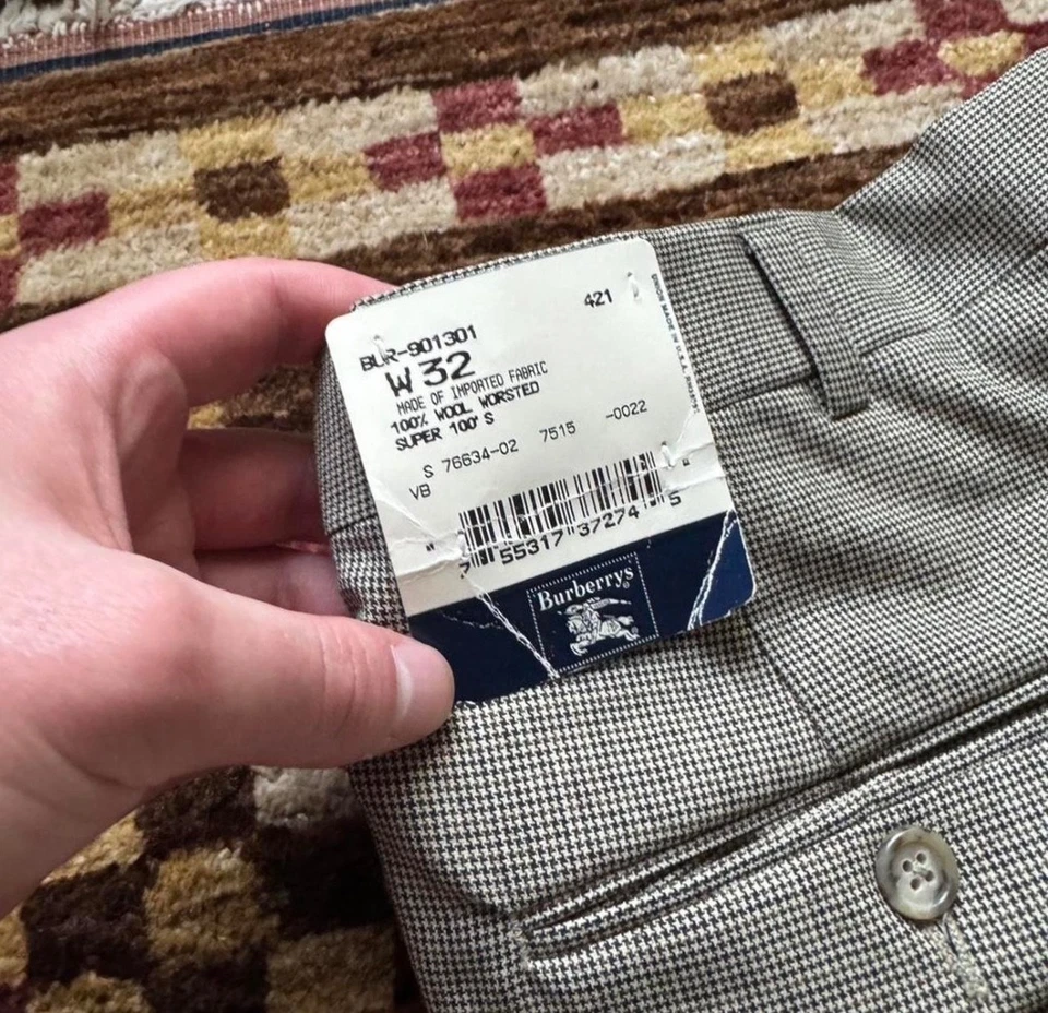 burberrys Hombre Vestido Pantalones Talla 32 y Sin Dobladillo Foto 1 de 4