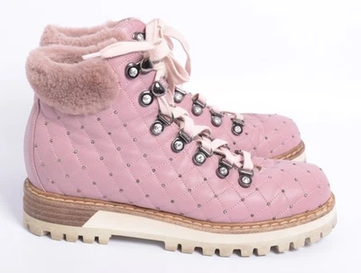 Botines Le Silla Mujer Rosa 100% Cuero Cristales Acolchados Talla EU 36.5 Foto 1 de 4