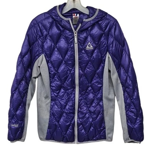Gerry Fillpower Hooded Quilted Puffer Jacket Girls L 14/16 Purple Gorpcore - Picture 1 of 7