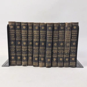 Works of George Eliot Lot of 11 Volumes Classic Literature Historical Philosophy - Picture 1 of 14