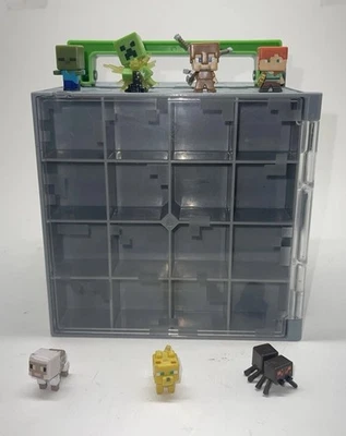 Minecraft Cube Mini Figures Collector Display Carrying Case  Storage Box Lot - Image 1 of 4
