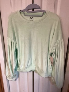 Girls SO Cozy Pullover Crewneck - 18 Plus - Mint - Picture 1 of 7