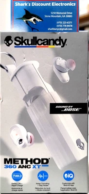 Skullcandy Method 360 ANC Wireless Earbuds WHITE (S2MTW-T001)... FREE S&H! - Image 1 of 3